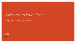 Welcome to PowerPoint