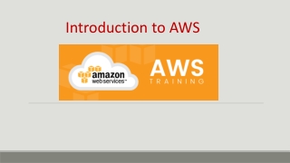 Introduction to AWS