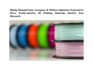 North America 3D Printing Materials Market, North America 3D Printing Materials