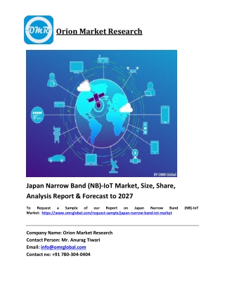 Japan Narrow Band (NB)-IoT Market Trends, Size, Competitive Analysis and Forecas