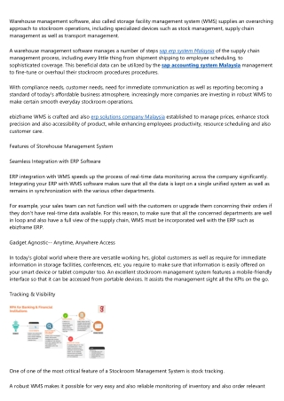 Evaluation Criteria for Business Intelligence Tools