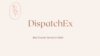 Get The Best Courier Services In Delhi At Dispatch Ex
