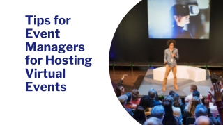 Tips for Event Managers for Hosting Virtual Events