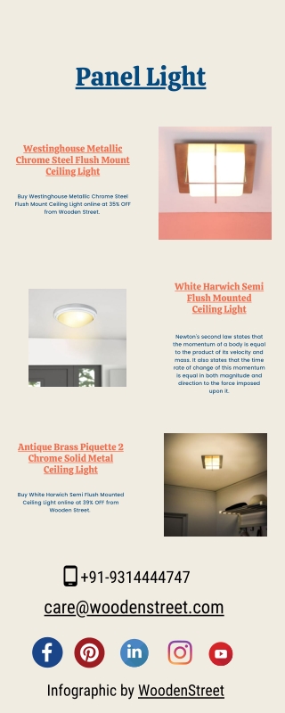 Shop Now LED Panel Light Online @upto 55% Off