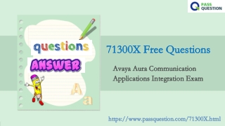 ACIS Avaya Aura Communication 71300X Exam Questions