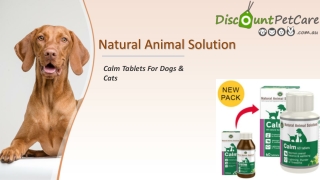 Buy Natural Animal Solutions Calm Tablets For Dogs Online - DiscountPetCare