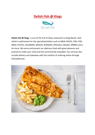 5% Off - Delish Fish @ Kings Beach Menu, QLD