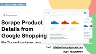 Scrape Product Details from Google Shopping