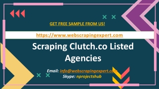 Scraping Clutch.co Listed Agencies