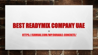 Best Readymix Company UAE