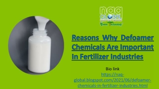 Reasons Why Defoamer Chemicals Are Important In Fertilizer Industries