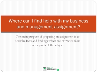 Where can I find help with my business and management assignment help