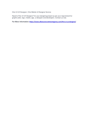 Hire UI UX Designer | Hire Mobile UI Designer Service