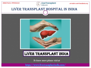 Visit Top Liver Transplant Hospital in India