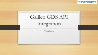 Galileo GDS API Integration