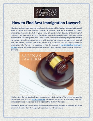 How to find top immigration lawyers in Houston