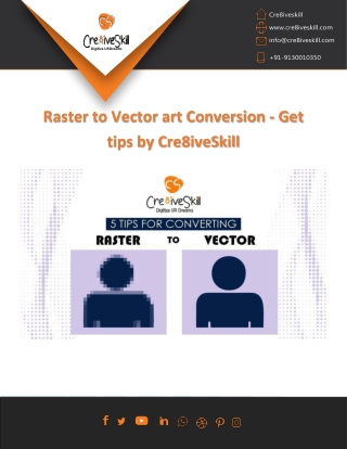 Tips For Raster To Vector Conversion Designs By Cre8iveSkill