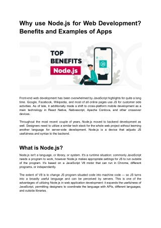 Why use Node.js for Web Development_ Benefits and Examples of Apps