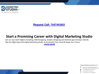 Digital Marketing Studio Provides Digital Marketing, Web & Graphic Design Traini