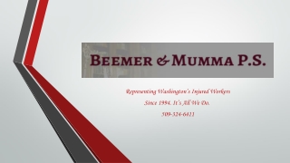 L&I Spokane Washington  Beemer & Mumma P.S.  Testimonials