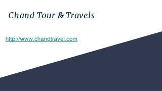 Chand Tour And Travels | Bus Booking | Reasonable Bus Tickets