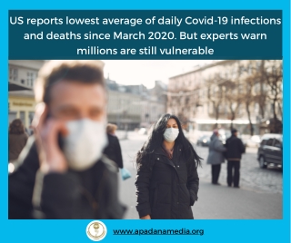 US reports lowest Covid-19 infections and deaths | US Media Agency
