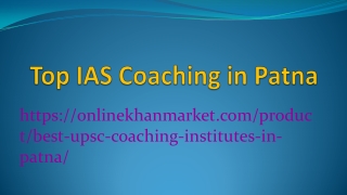 Top IAS Coaching in Patna