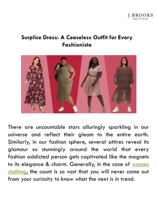 Surplice Dress: A Ceaseless Outfit for Every Fashionista