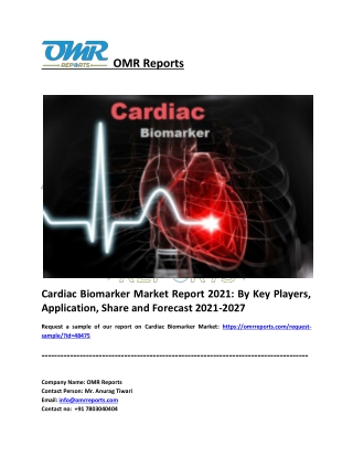 Cardiac Biomarker Market Trends, Research Report, Growth, Forecast to 2027