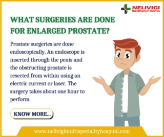 Enlarged Prostate - Best Urology Hospitals in Bangalore - Nelivigi Urology