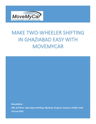 Bike transport Services in GhaziabWe Provide The Verified Two-Wheeler Shiftingad