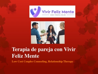 Terapia de pareja con Vivir Feliz Mente