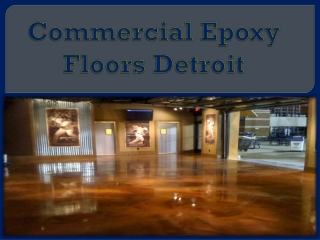 Commercial Epoxy Floors Detroit