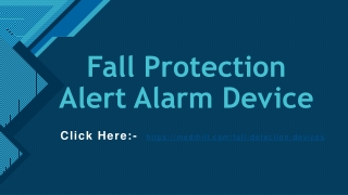 Fall Protection Alert Alarm Device
