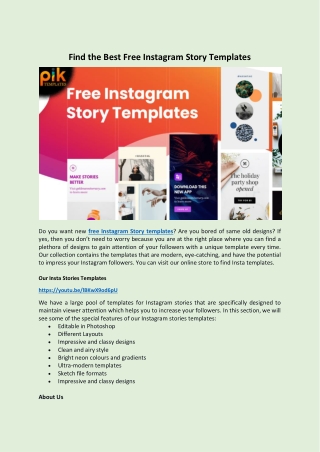 Find the Best Free Instagram Story Templates