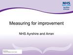 Measuring for improvement