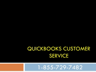 QuickBooks Customer Service 1-855-729-7482