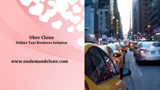 Uber Clone: Online Taxi Business Solution