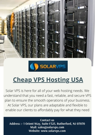 Cheap VPS Hosting USA