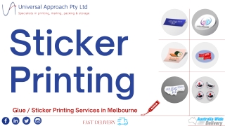 Get the Best Sticker Printing Services in Melbourne
