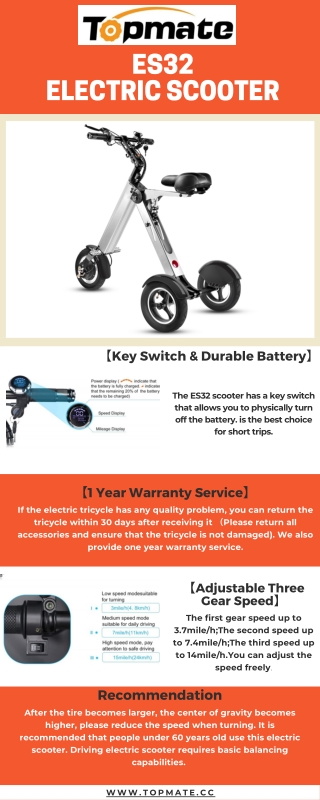 TopMate ES32 Electric Scooter.