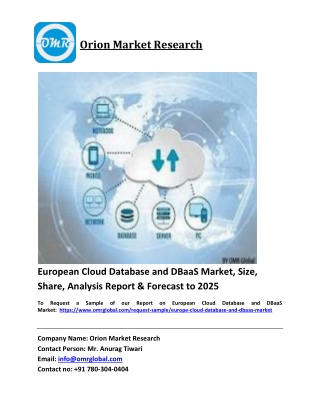 European Cloud Database and DBaaS Market Trends, Size, Competitive Analysis and