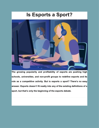 Is Esports a Sport_