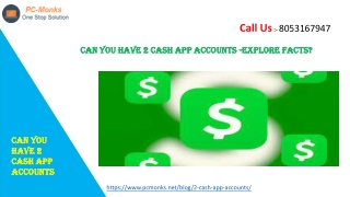 Can you have 2 cash app accounts -explore facts?