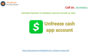 Efficient strategy to unfreeze cash app account at once: