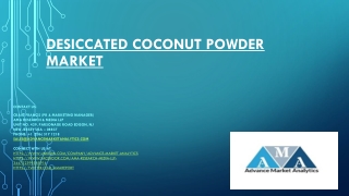Desiccated Coconut Powder Market