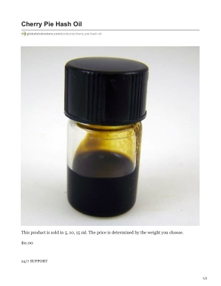 Cherry Pie Hash Oil