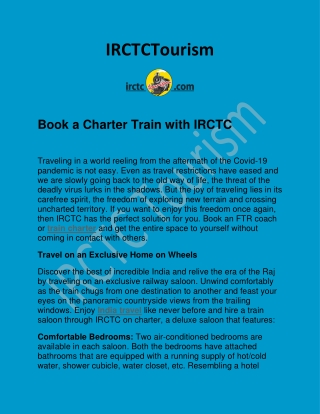 Train Charter