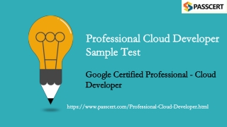 2021 Google Professional Cloud Developer Updated Dumps