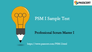 2021 Professional Scrum Master I PSM I Updated Dumps